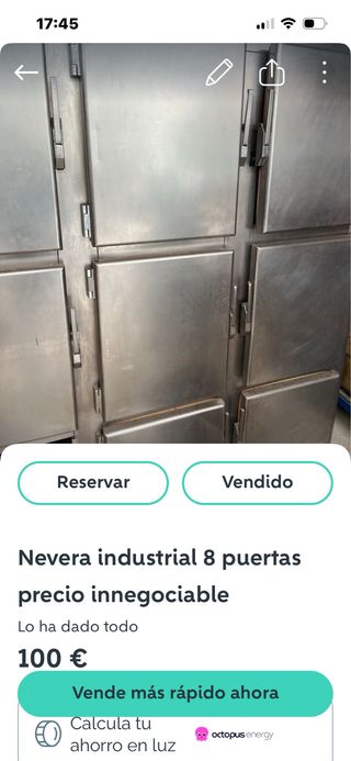 Nevera industrial 8 puertas