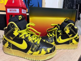 Nike Dunk High Negro y Amarillo