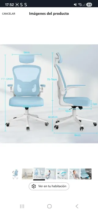 SILLA ESCRITORIO U OFICINA 55€