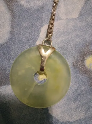 Collana Giada Ciondolo Ciambella