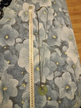 Collana Giada Ciondolo Ciambella