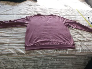 Maglietta Shein Lilla Manica Lunga Taglia 2XL