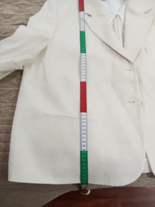 Chaqueta Zara Lino Beige