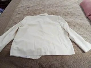 Chaqueta Zara Lino Beige