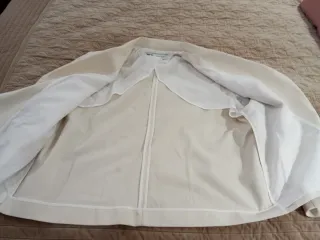 Chaqueta Zara Lino Beige