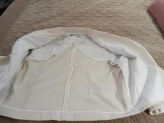 Chaqueta Zara Lino Beige