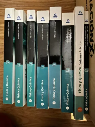 Libros oposiciones secundaria física y química.