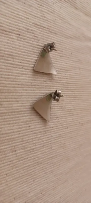 Orecchini triangolo argento 925