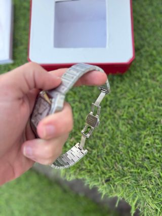 Cartier Santos 41mm Acero Plateado