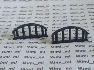 2 Rejas Negras 3D Compatibles Playmobil