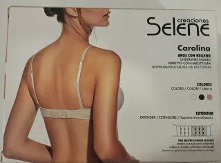 Sujetador Carolina T/ 100B color negro.