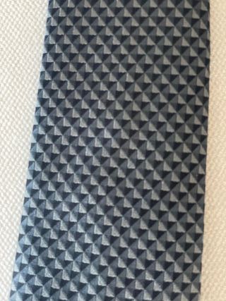 Corbata Hermes Seda Negra y Gris