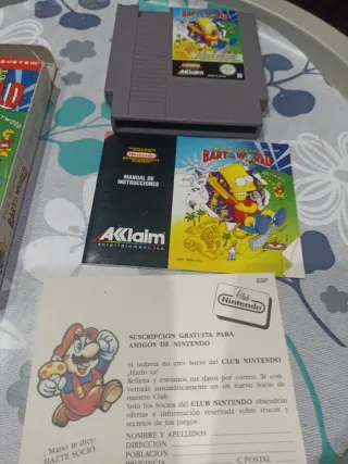 Juego Nintendo NES The Simpsons Bart vs. World