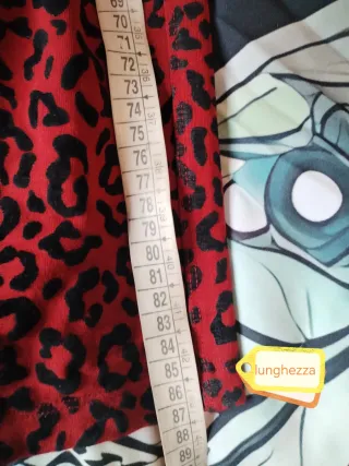 Pantaloni fantasia leopardata rossi
