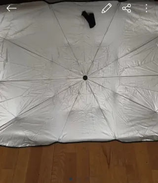 Parasol Coche Paraguas Plegable Protección Solar