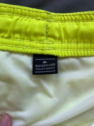 Bañador Quiksilver niño verde neón Talla L