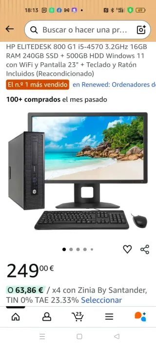 HP ELITEDESK 800 G1 i5-4570 16GB RAM SSD+HDD