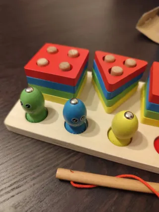 Juego de Pesca Madera Fishing Four-Post