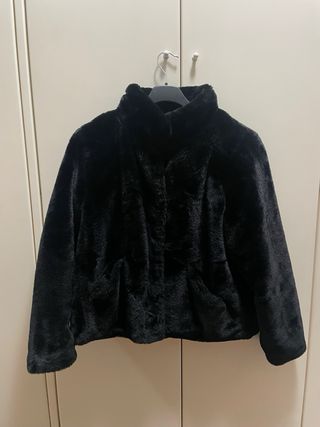 Cappotto Only pelliccia nero