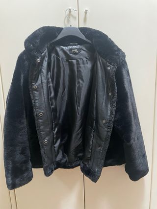Cappotto Only pelliccia nero