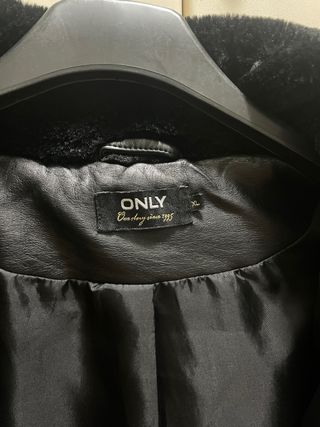 Cappotto Only pelliccia nero