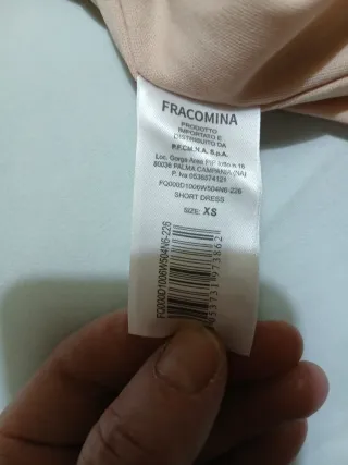Vestito Fracomina con paillettes oro rosa
