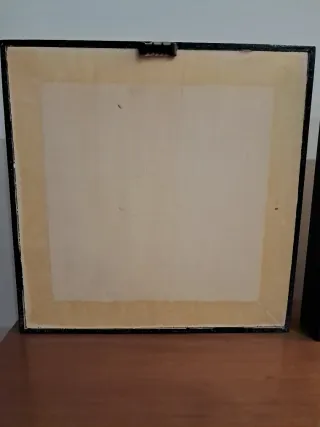 Tríptico Cuadros Orientales Marco Negro 22x22cm