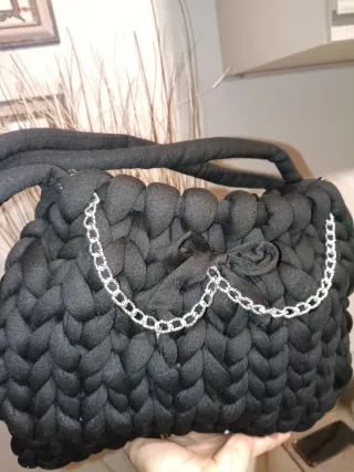 Borsa Chucky Nera e Argento