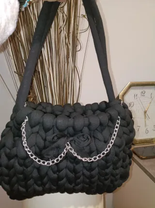 Borsa Chucky Nera e Argento