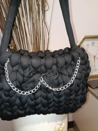 Borsa Chucky Nera e Argento