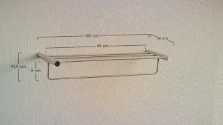 Toallero Sklum Devon Plata