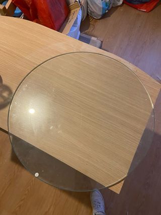 Cristal redondo para mesa