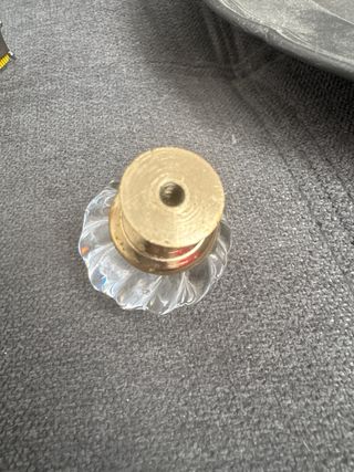 Pomos de cristal con tornillos