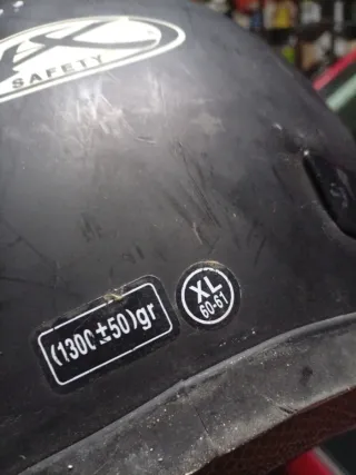 Casco de moto integral negro