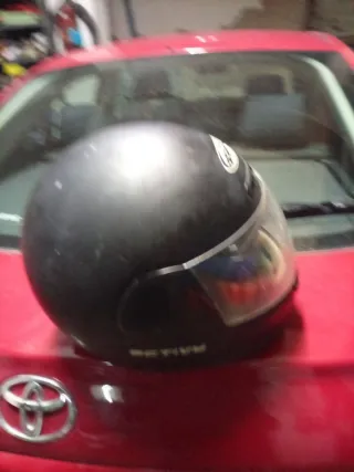 Casco de moto integral negro