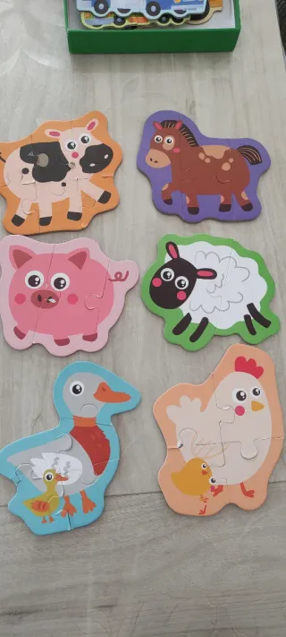 Puzzles de vehículos infantiles