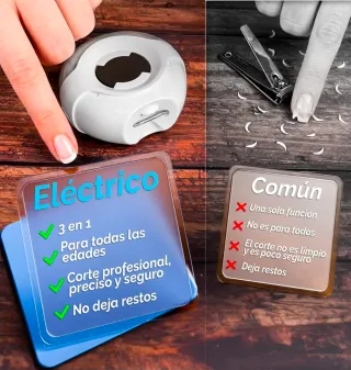 Cortauñas Eléctrico 3 en 1