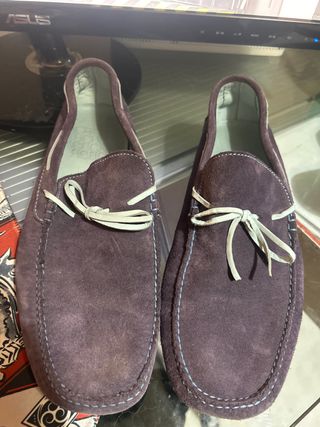 Mocasines Carolina Herrera Morados Suede