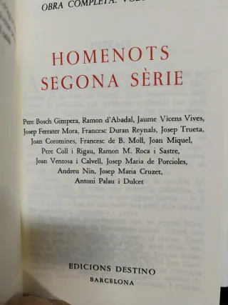 Josep Pla, Homenots segona sèrie