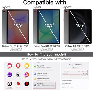 JETech Funda para Samsung Galaxy Tab S10 Lite / S1