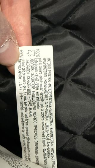 Cazadora Zara Piel Negra Talla M