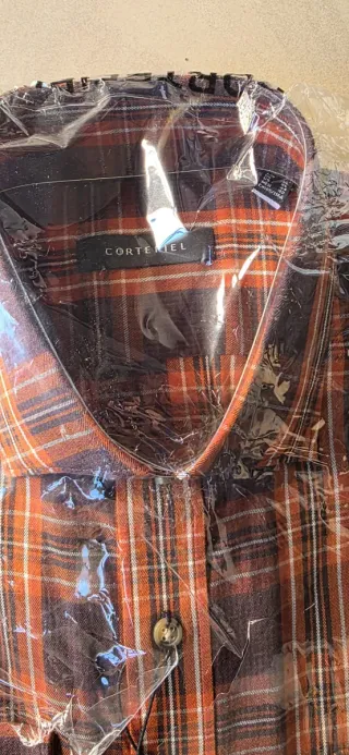 Camisa de cuadros Cortefiel Talla XL