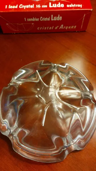 Cenicero Cristal d'Arques Lude 16 cm. Sin estrenar