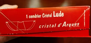 Cenicero Cristal d'Arques Lude 16 cm. Sin estrenar