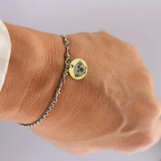 Pulsera con dije de mascota y estrella