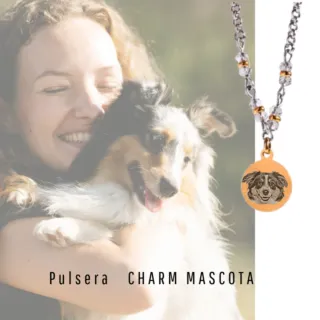 Pulsera con dije de mascota y estrella