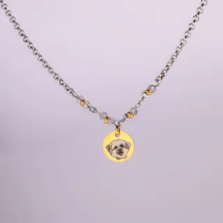 Pulsera con dije de mascota y estrella