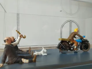 Moto Tintín Escala 1/24