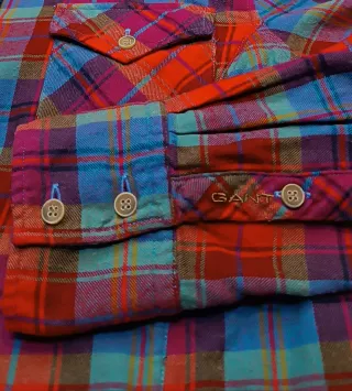 Camiseta Gant Cuadros Mujer talla L/XL