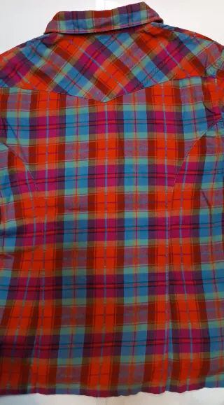 Camiseta Gant Cuadros Mujer talla L/XL